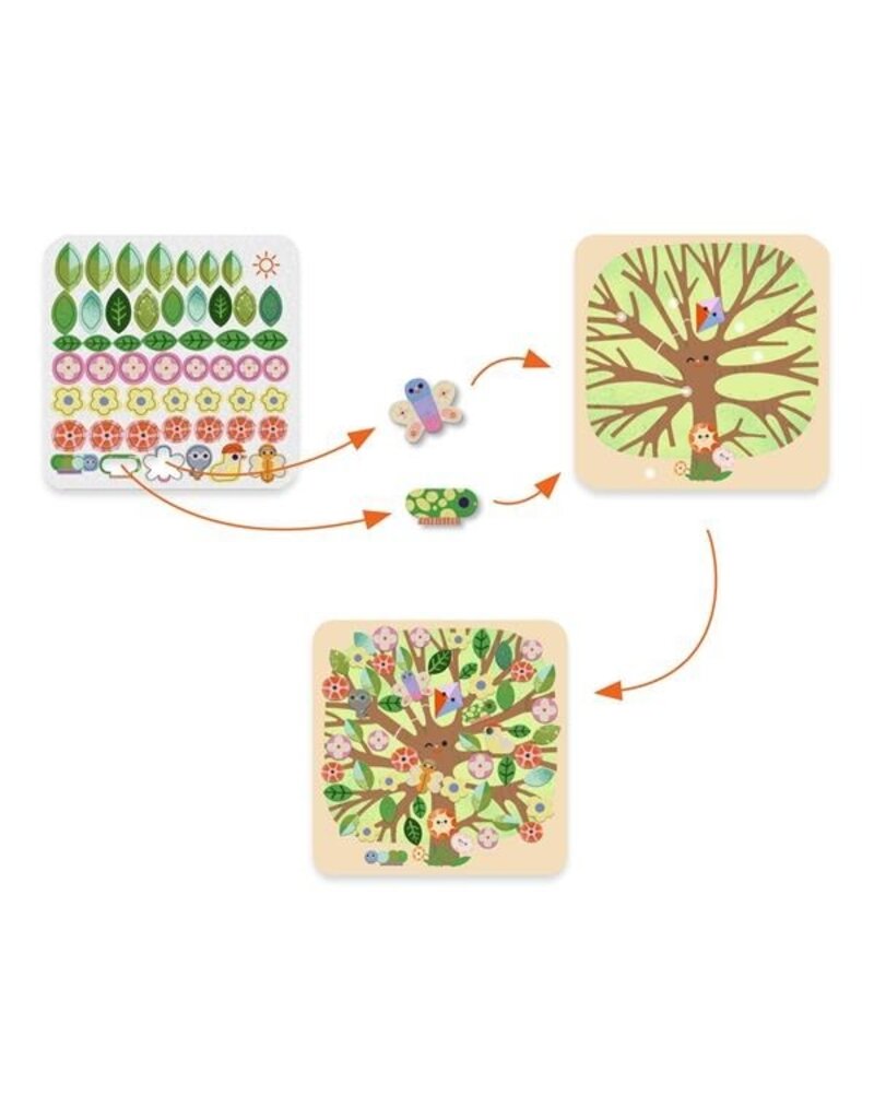 Djeco Through The Seasons Collage Activity 3-6y