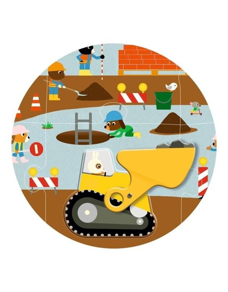 Djeco Articulated Puzzle - Construction Site 3y+