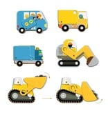 Djeco Articulated Puzzle - Construction Site 3y+