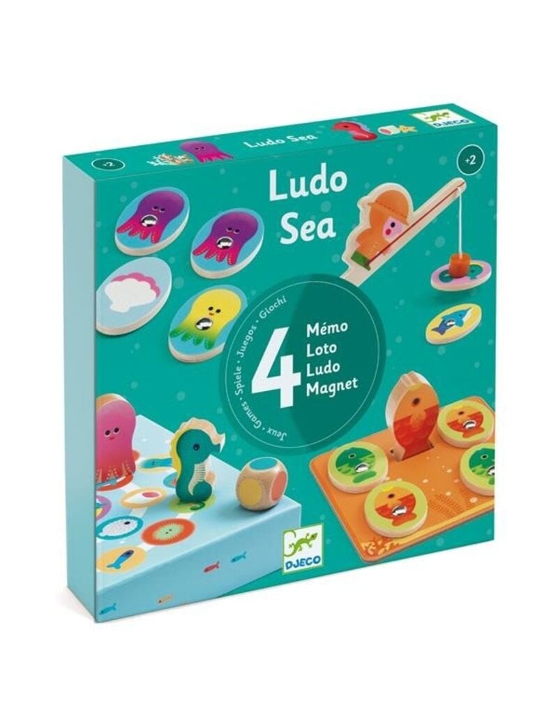 Djeco Ludo Sea - 4 Games 2y+
