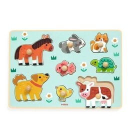 Djeco Peg Puzzle - Dog'N'Co  12m+