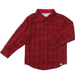Me & Henry Atwood Woven Shirt Red/Black Micro Plaid