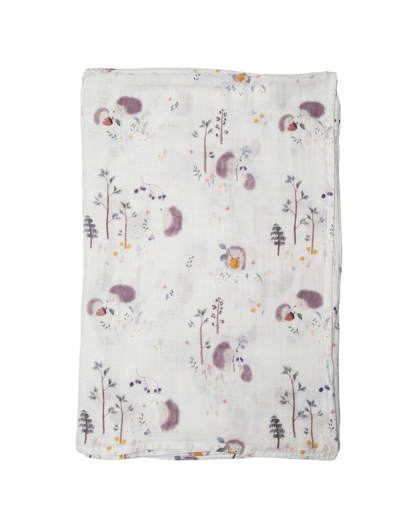 Loulou Lollipop Hedgehogs Bamboo Swaddle