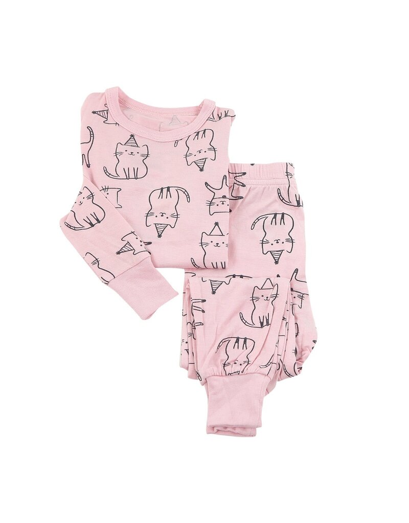 Silkberry Cat Bamboo Pajama Set