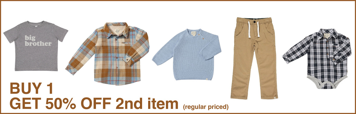 Buy 1 Get 1 50% off: Boys