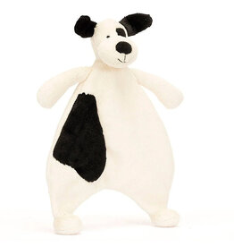 Jellycat Bashful Black & Cream Puppy Comforter