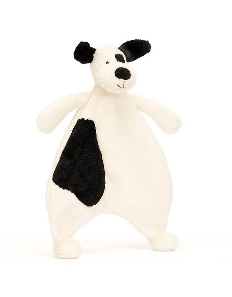 Jellycat Bashful Black & Cream Puppy Comforter
