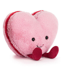 Jellycat Amuseables Colette Heart Macaron (Pink)