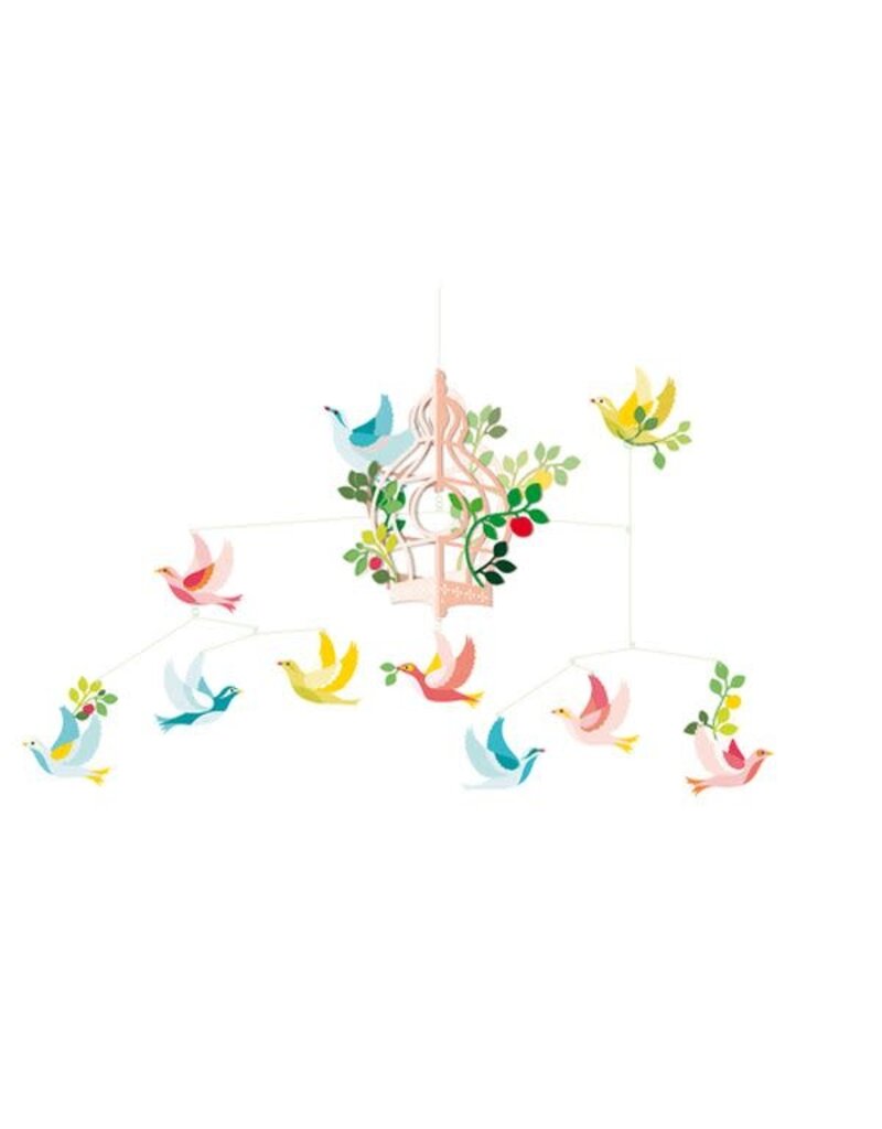 Djeco Mobile - Birds & Cage