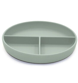 noüka Divided Suction Plate - Leaf
