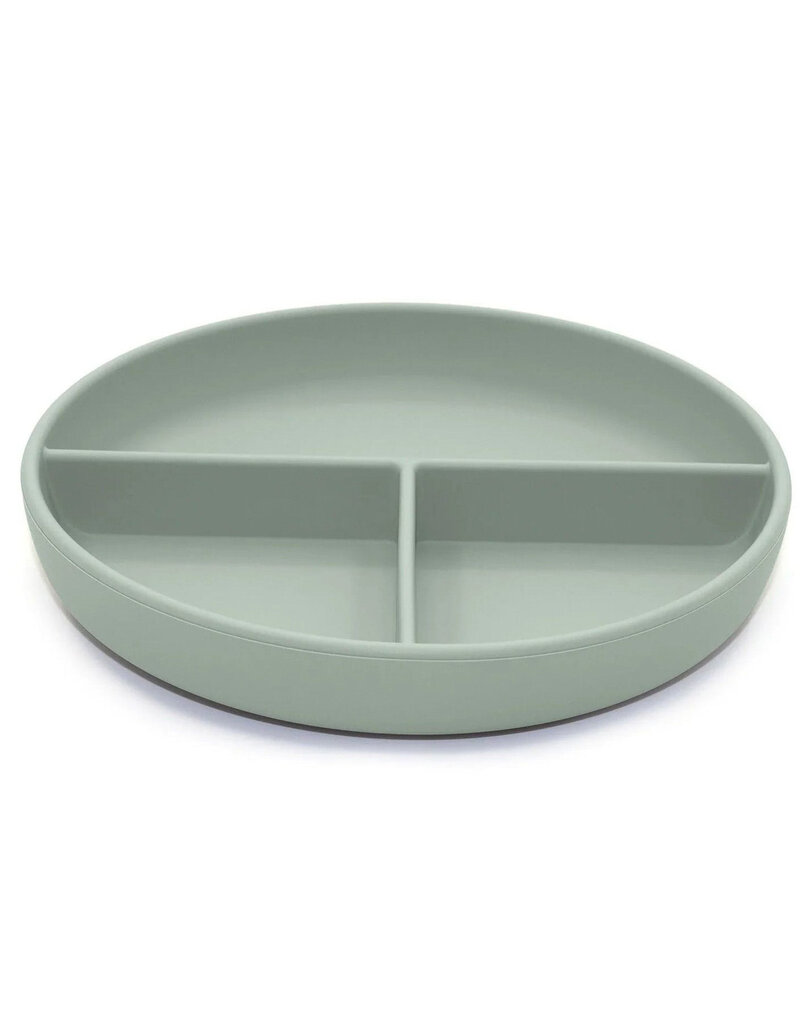 noüka Divided Suction Plate - Leaf