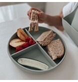 noüka Divided Suction Plate - Leaf