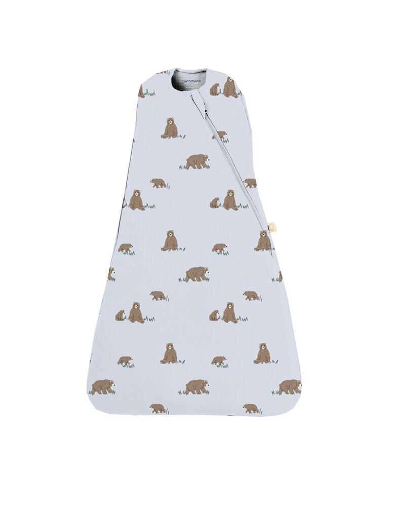 Bamboo Swaddle Sack,  NB-3m, Teddies, 1.0 TOG