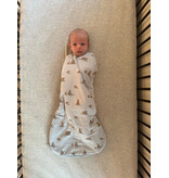 Bamboo Swaddle Sack,  NB-3m, Teddies, 1.0 TOG