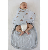 Bamboo Swaddle Sack,  NB-3m, Teddies, 1.0 TOG