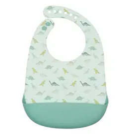 Loulou Lollipop Silicone Bib - Dino Friends