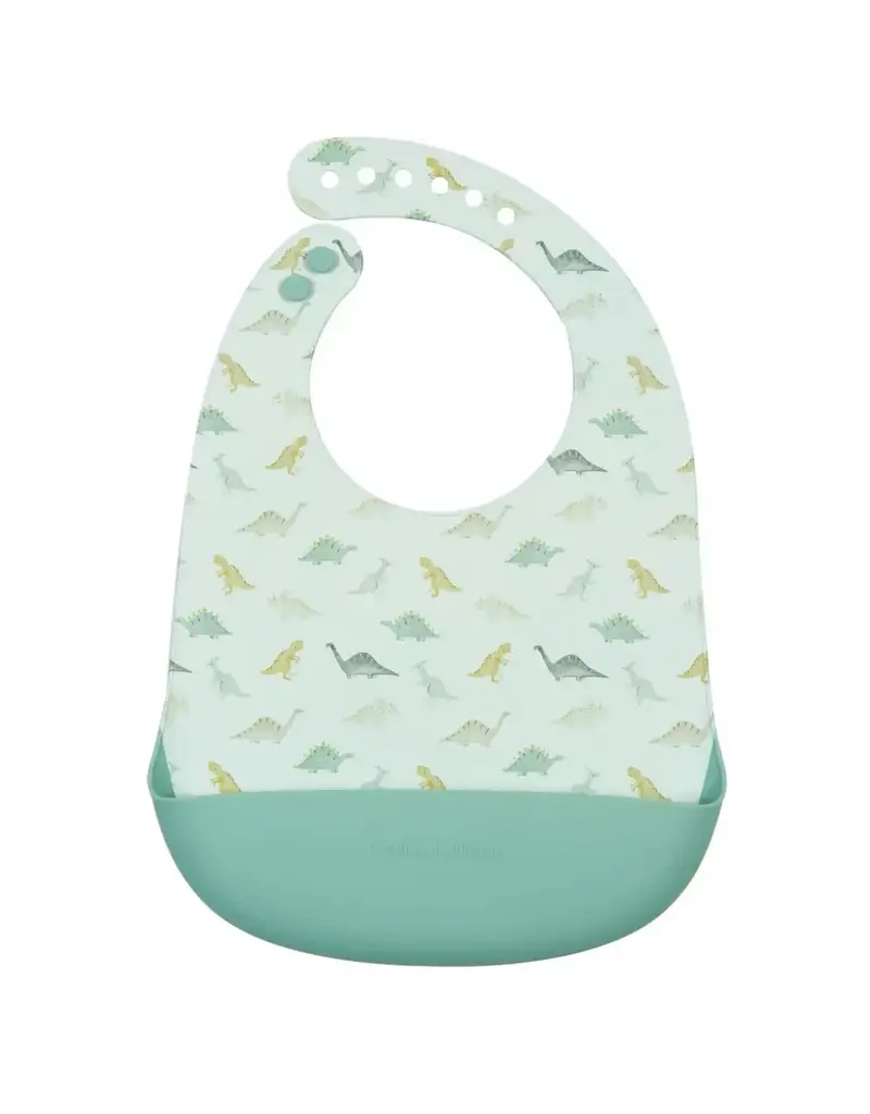 Loulou Lollipop Silicone Bib - Dino Friends