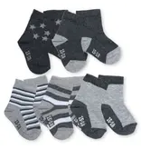 Grey Multi Patterned Socks 5pk