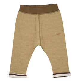 Dark Olive Pants w/Striped Cuff