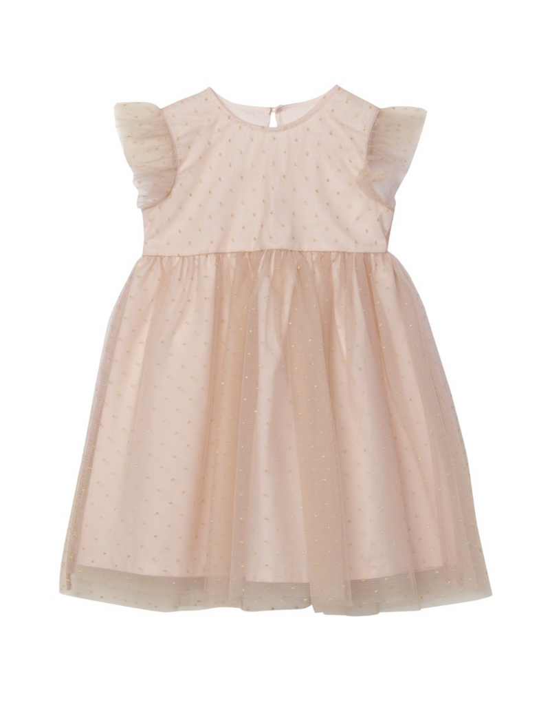 Rose Smoke Glitter Dress