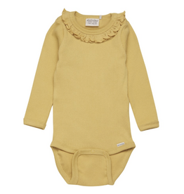 Yellow Ochre Ruffle Onesie