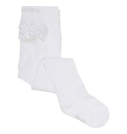 White Ruffle Bum Tights