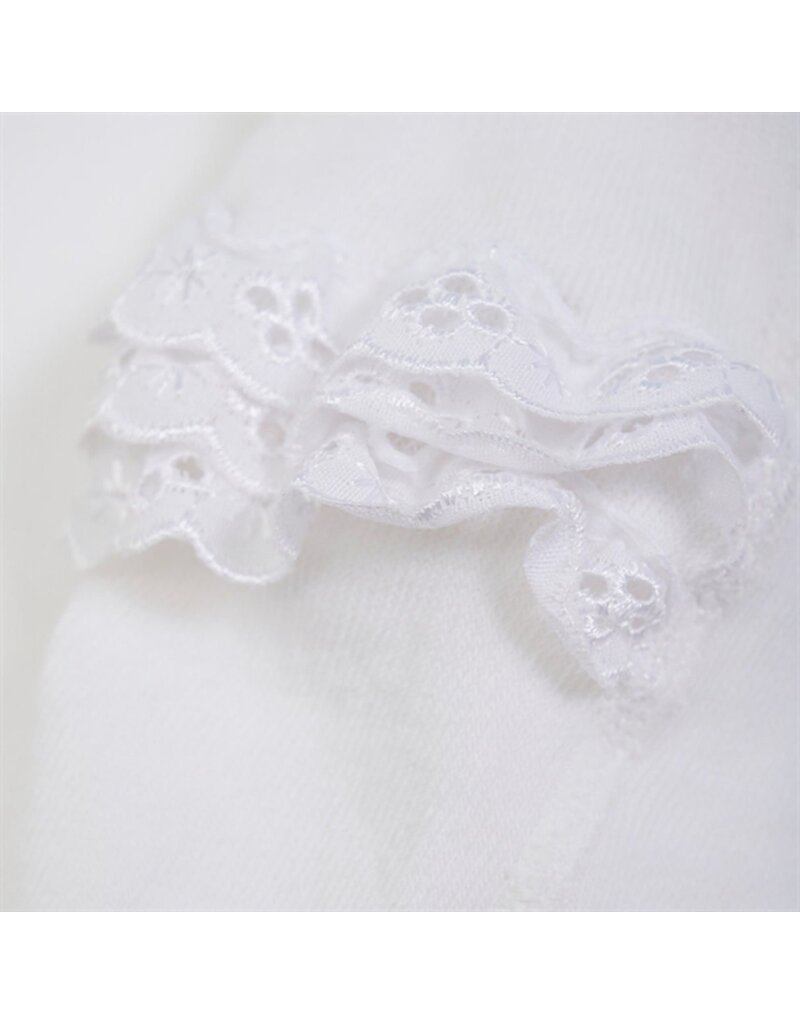 White Ruffle Bum Tights