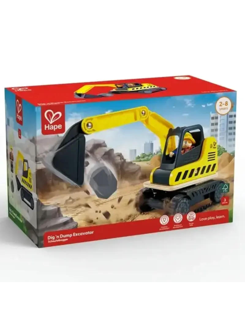 Hape Toys Dig 'N Dump Excavator