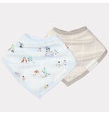 Loulou Lollipop Muslin Bandana Bib Set, Ice Hockey, 2pk
