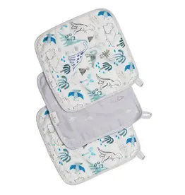 Loulou Lollipop Dinosaurs Washcloth 3pk