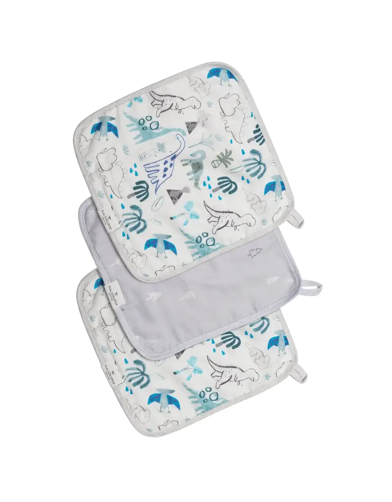 Loulou Lollipop Dinosaurs Washcloth 3pk