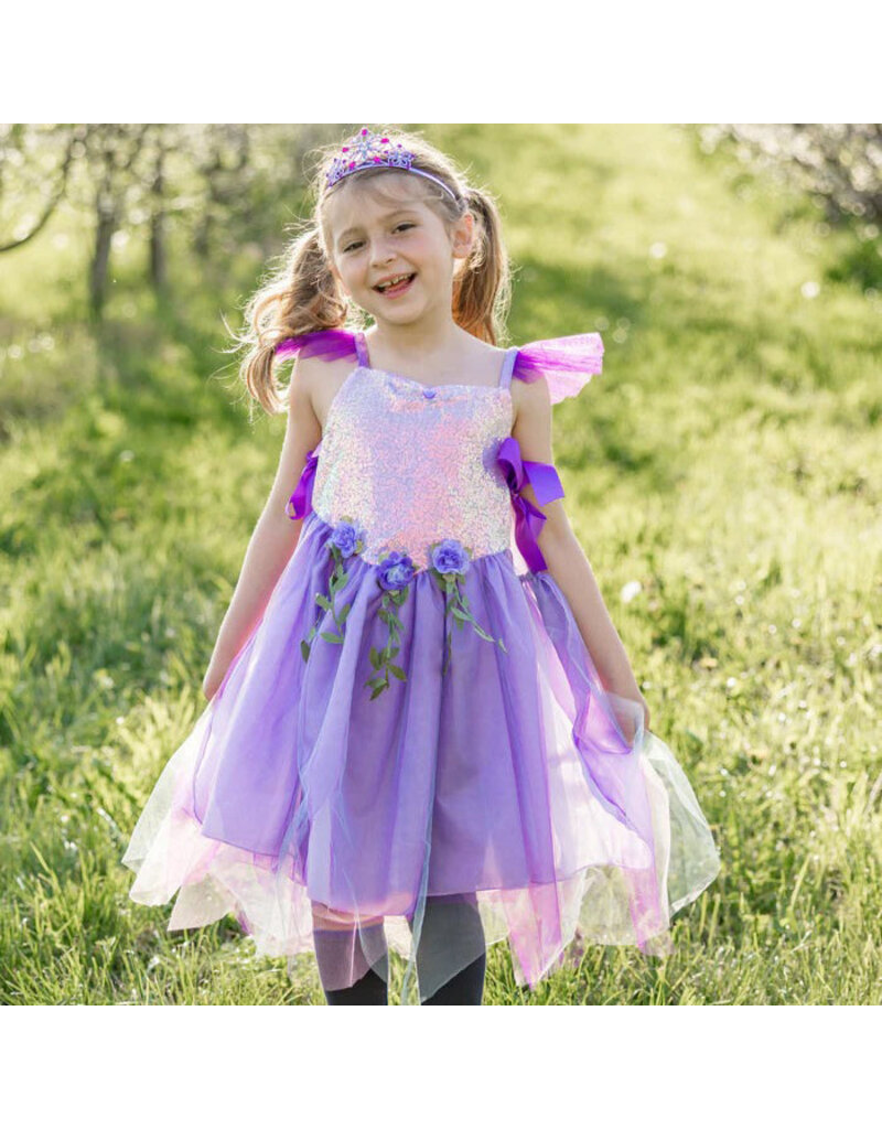 Great Pretenders Lilac Sequins Forest Fairy Tunic, Size 3-4