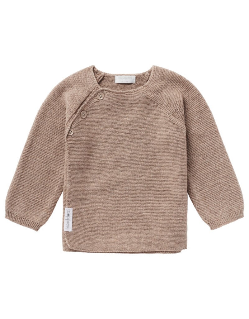 Noppies Basics Knit Organic Pino Cardigan Taupe