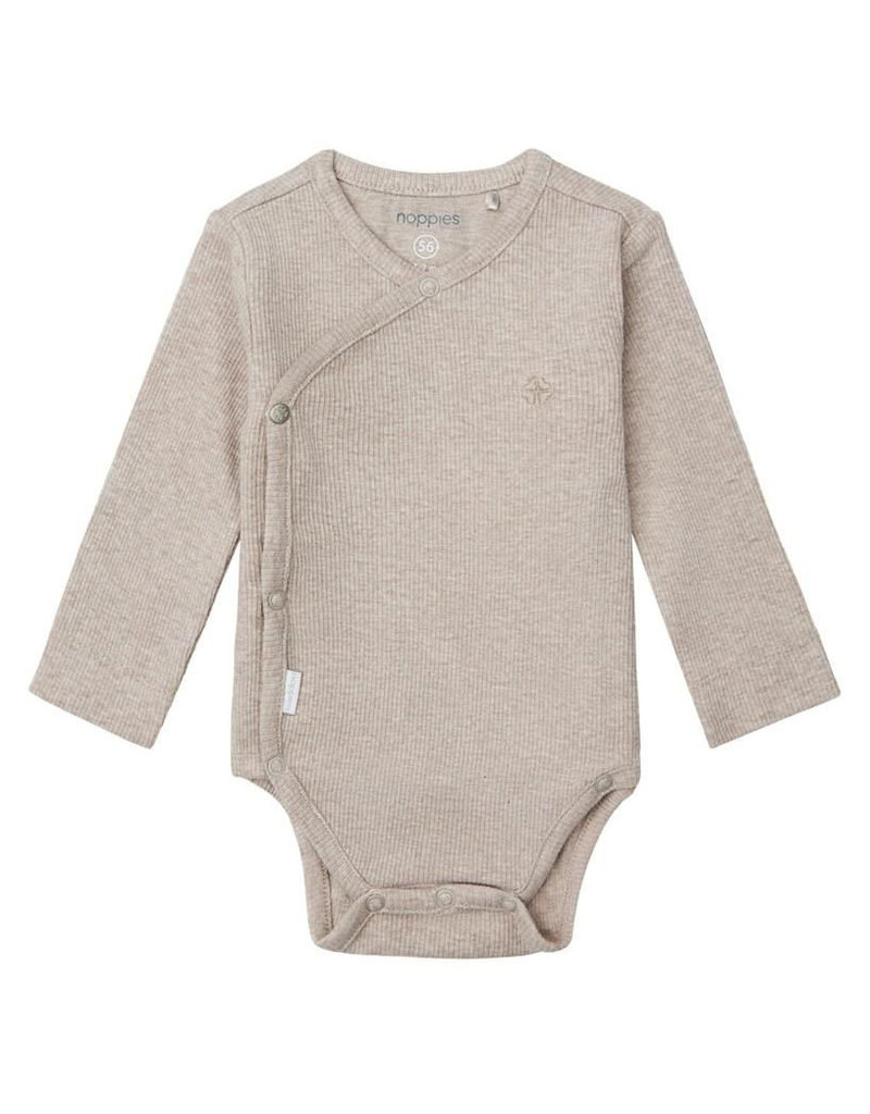 Noppies Basics Nino Kimono Romper - Taupe