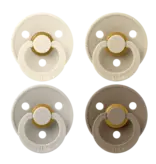 Bibs BIBS Pacifier 4pk 6-18m, Ivory/Sand/Vanilla/Dark Oak