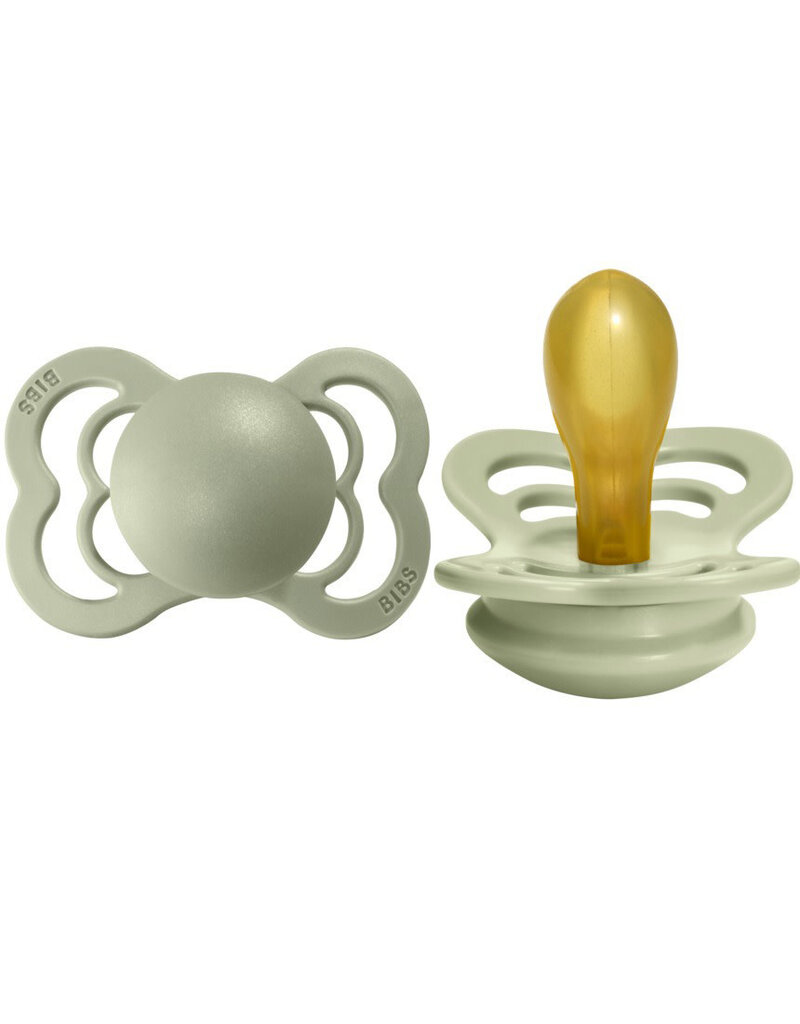Bibs Bibs Pacifier Supreme 2pk 0-6m, Sage