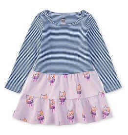 Bow Tie Cats Mix Twirl Dress