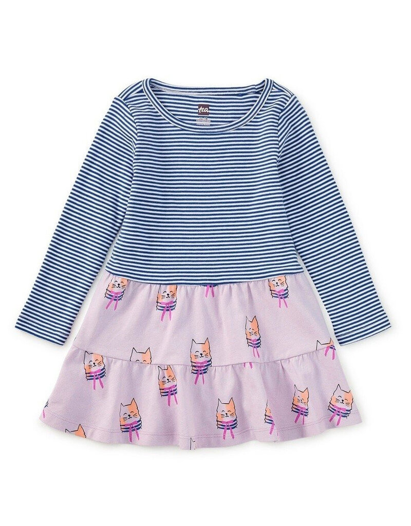 Bow Tie Cats Mix Twirl Dress
