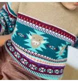 Souris Mini Beige/Blue Toddler Knit Sweater