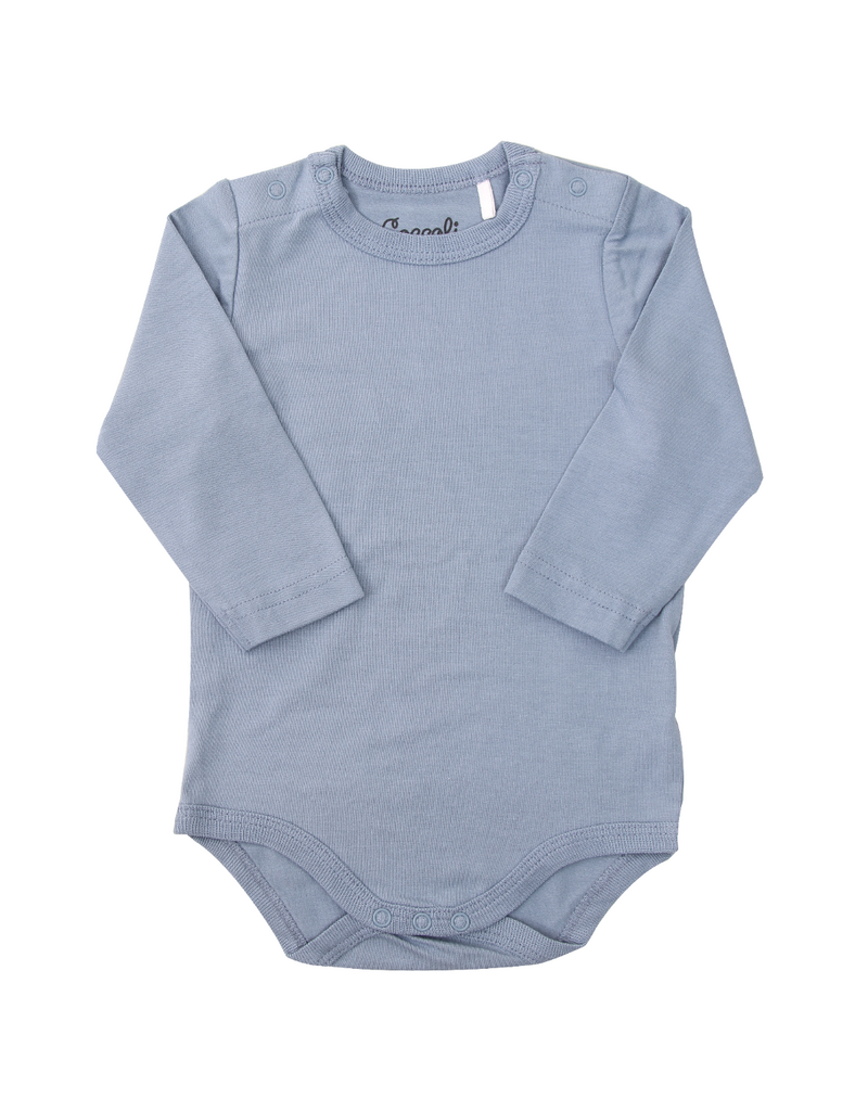 Steel Blue Modal LS Romper