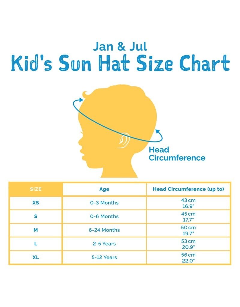 Jan and Jul Blue UV Aqua-Dry Xplorer Grow-with-Me Hat