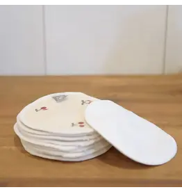 La Petite Ourse Bamboo Nursing Pads - Cherries, 5 Pairs