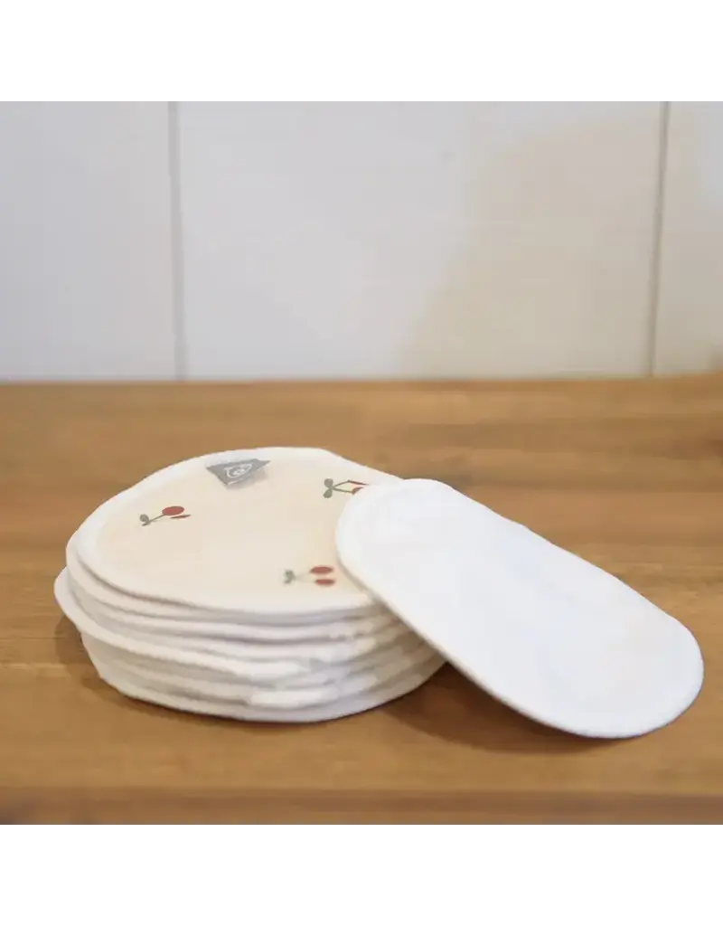 La Petite Ourse Bamboo Nursing Pads - Cherries, 5 Pairs