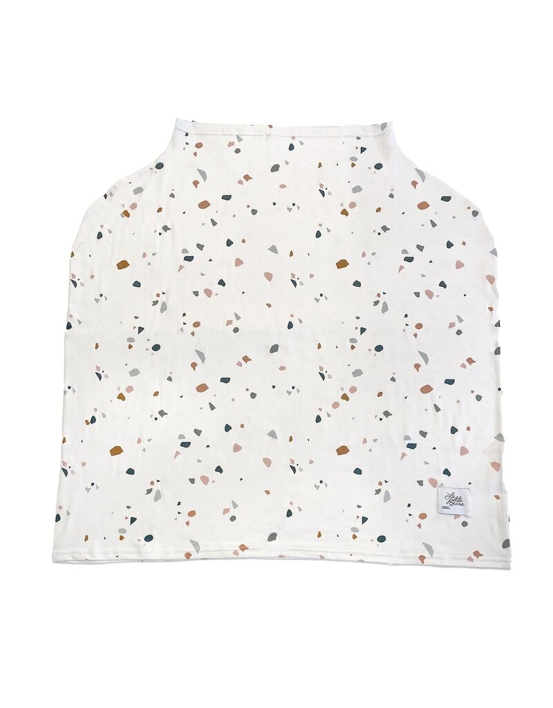 La Petite Ourse 3-in-1 Car Seat Cover/Nursing Scarf/Cart Cover - Terrazzo