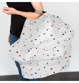 La Petite Ourse 3-in-1 Car Seat Cover/Nursing Scarf/Cart Cover - Terrazzo