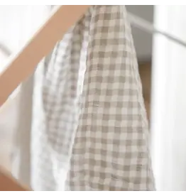 La Petite Ourse Swaddle Blanket - Rustic Check