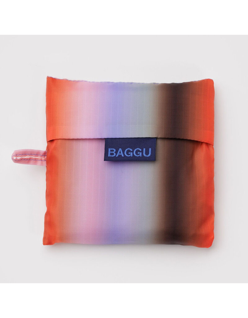 Baggu Gradient Stripe Poppy & Lilac Reusable Bag, Standard