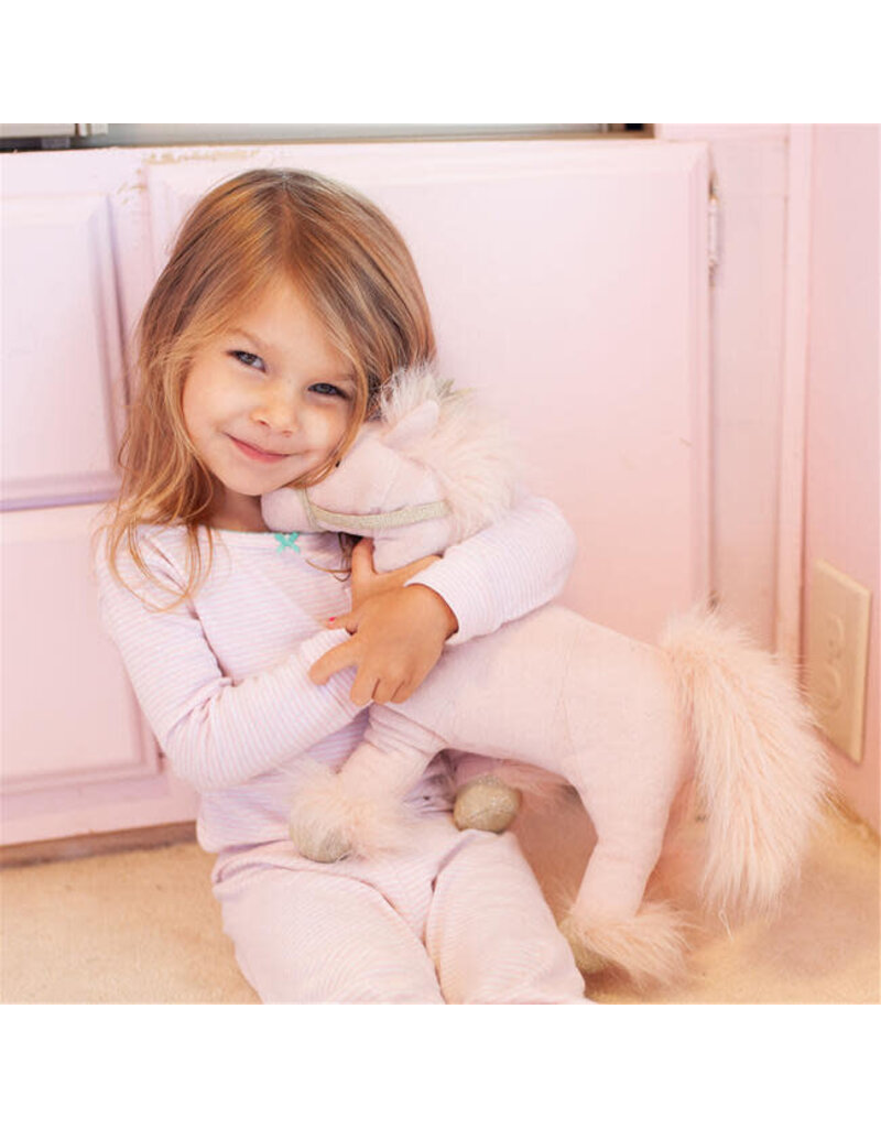 Mon Ami Peony Pink Pony Plush