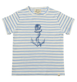 Me & Henry Anchor Newquay Tee, Blue