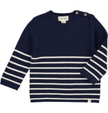 Me & Henry Breton Striped Sweater, Navy/Cream